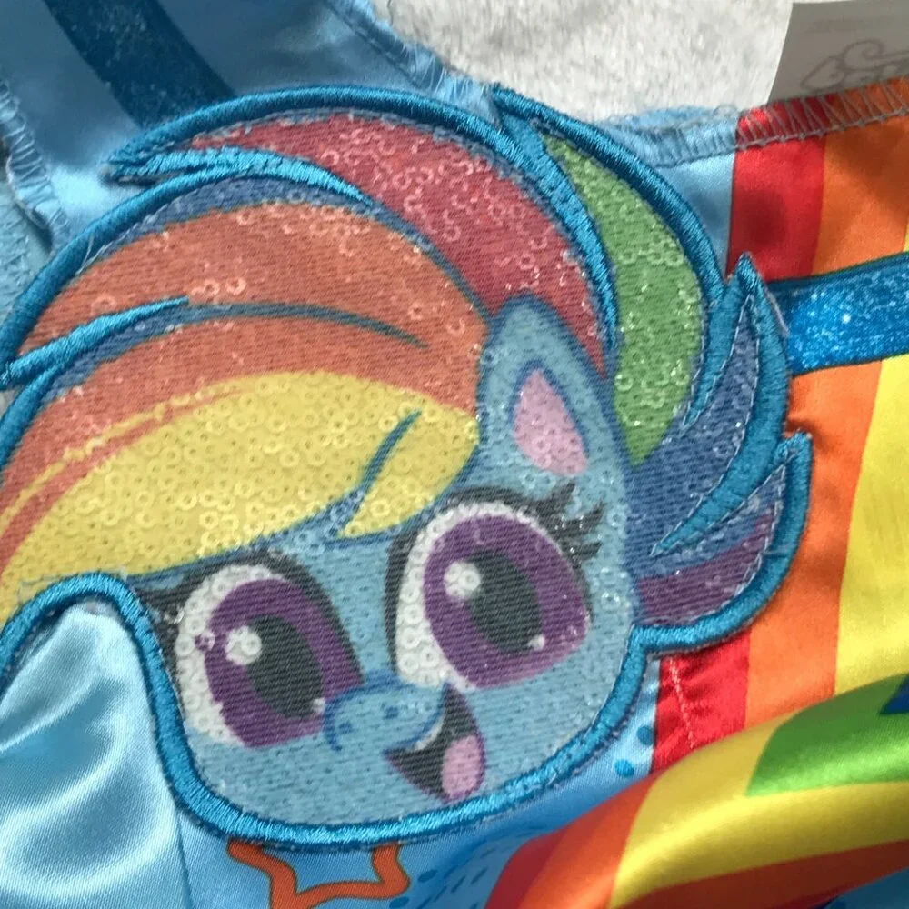 My Little Pony Rainbow Dash Costume Girls Size Medium (8-10) Halloween, Dress Up